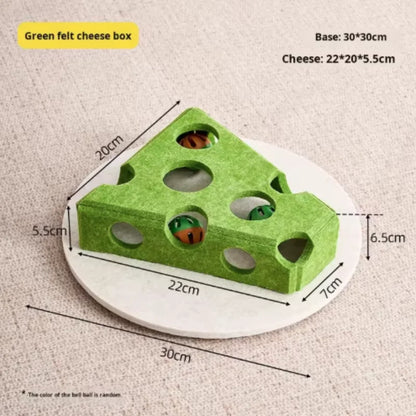 Interactive Cat Maze Puzzle Toy with Bell Balls