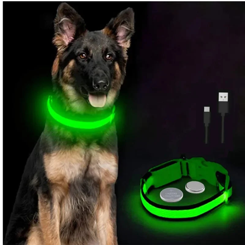 LED USB Rechargeable Glow Pet Collar
