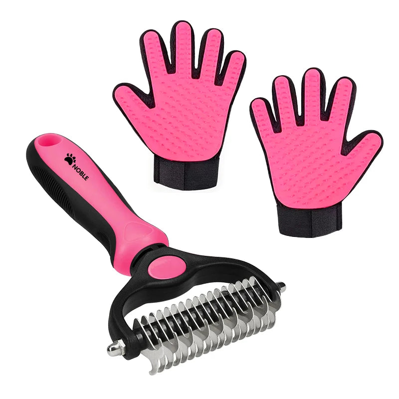Pet Grooming & Deshedding Silicone Glove