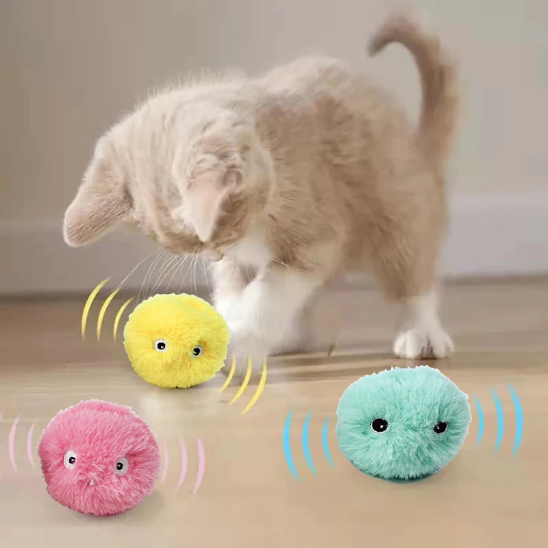 Smart Interactive Plush Catnip Ball Toy