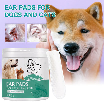 Pet Cleaning Finger Wipes for Cats & Dogs