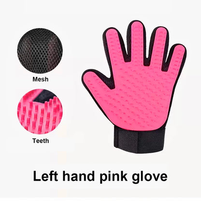 Pet Grooming & Deshedding Silicone Glove