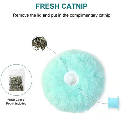 Smart Interactive Plush Catnip Ball Toy