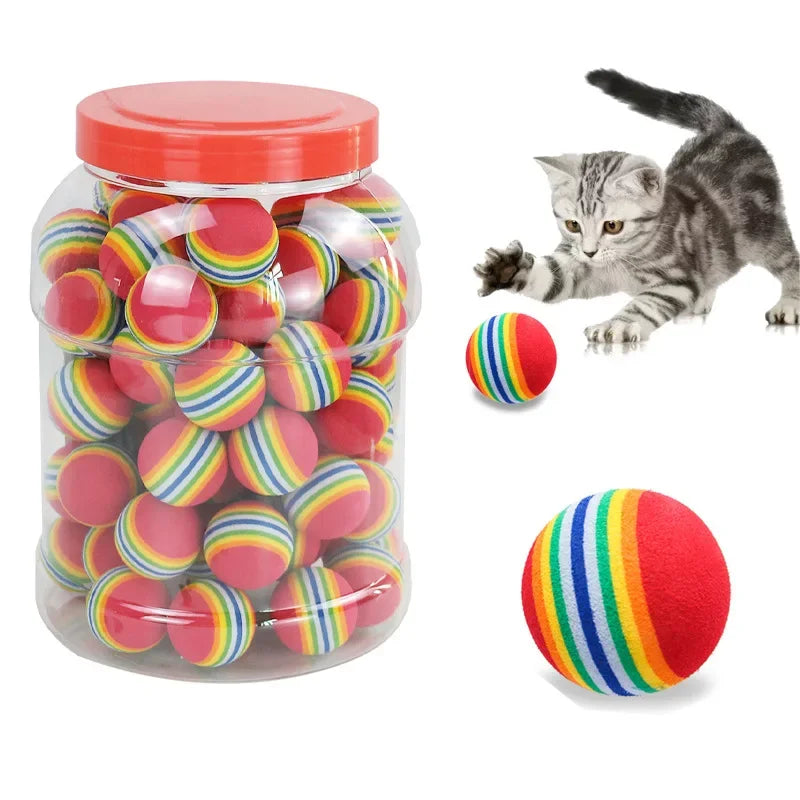 Rainbow Cat Toy Balls (5PCS/10PCS Set)