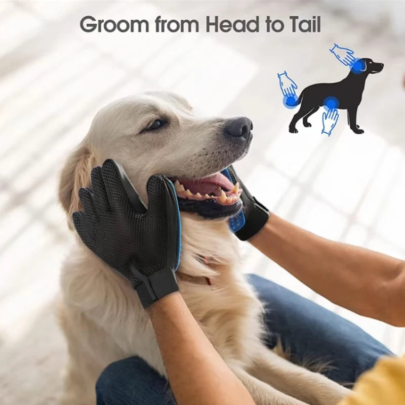 Pet Grooming & Deshedding Silicone Glove