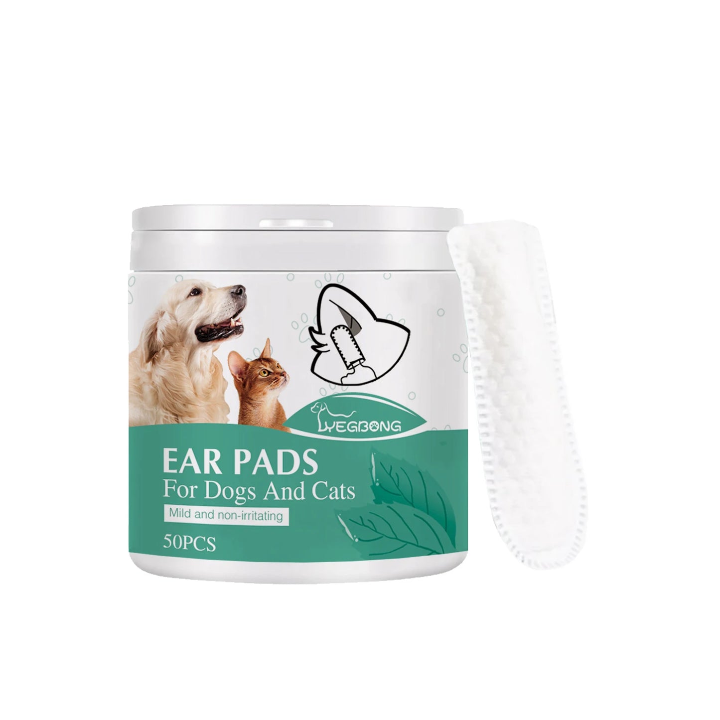 Pet Cleaning Finger Wipes for Cats & Dogs
