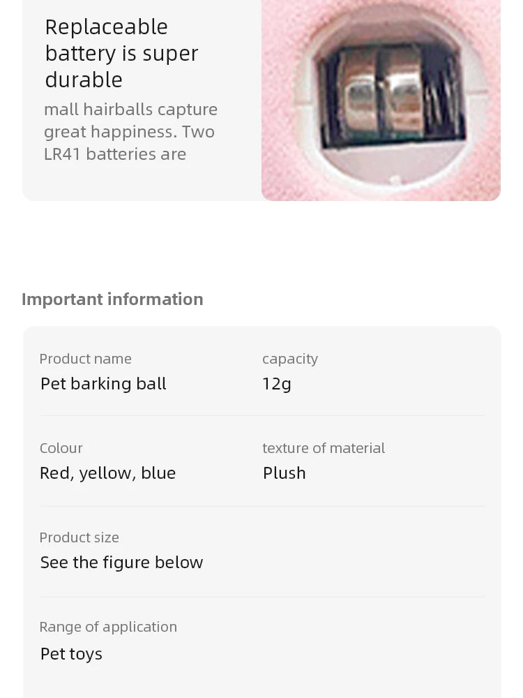 Smart Interactive Plush Catnip Ball Toy