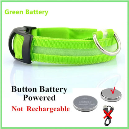 LED USB Rechargeable Glow Pet Collar