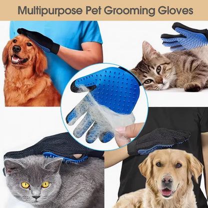 Pet Grooming & Deshedding Silicone Glove