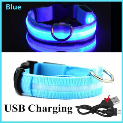 LED USB Rechargeable Glow Pet Collar