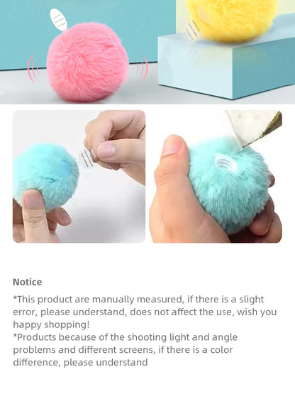 Smart Interactive Plush Catnip Ball Toy