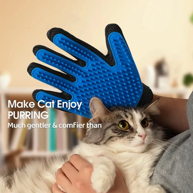 Pet Grooming & Deshedding Silicone Glove