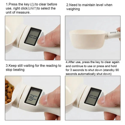 Digital Pet Food Measuring Spoon Scale