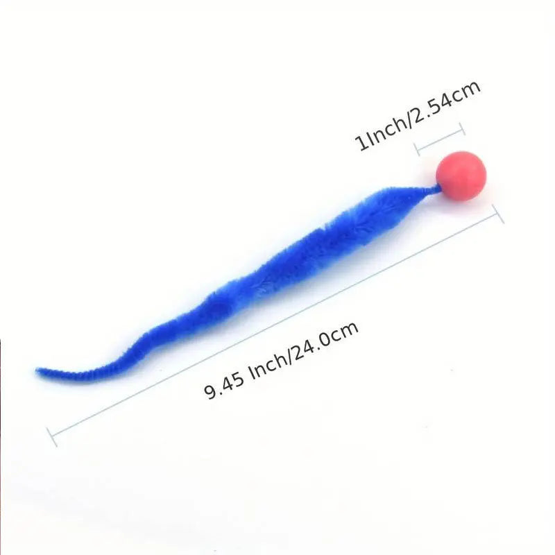 Cat Colorful Bouncing Worm Toy